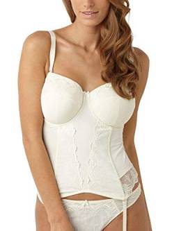 Panache Damen, Schalen, Korsage, Bridal Basque,Elfenbein (Ivory), 80FF (Herstellergröße: 36FF) von Panache