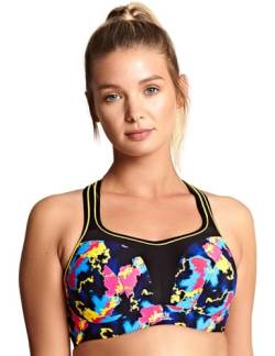 Panache Damen High Impact Bügel Sport-BH, Elektrischer Druck, 90E von Panache