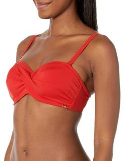 Panache Damen Standard Anya Riva Twist Bandeau Bügel-Bikinioberteil, Feuerrot, 75E von Panache