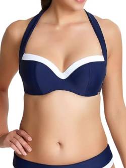 Panache Swim Damen Anya Cruise BH, geformt, gepolstert, Multiway-Bikinioberteil Bikini, Marineblau/Weiß, 85F von Panache