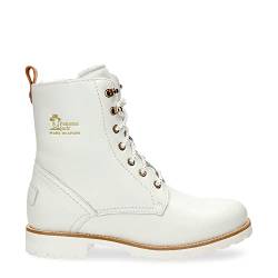 Panama Jack Damen Fara Igloo Trav Combat Boot, Blanco, 42 EU von Panama Jack