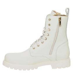 Panama Jack Damen Frisia Combat Boot, Blanco, 37 EU von Panama Jack