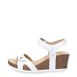 Panama Jack Damen Julia Basics Wedge Sandal, Blanco B17, 37 EU von Panama Jack