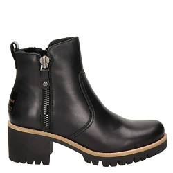 Panama Jack Damen Klassische Stiefeletten Pauline Trav, Frauen Stiefeletten,Reißverschluss,Ladies,Boots,Stiefel,Bootee,Booties,Schwarz,42 EU / 9 UK von Panama Jack