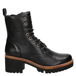 Panama Jack Damen Schnürstiefel Padma, Frauen Stiefel,Reißverschluss,Winterschuhe,uebergangsstiefel,uebergangsschuhe,Women's,Schwarz,40 EU / 7 UK von Panama Jack