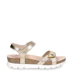 Panama Jack Damen Sulia Shine Flache Sandale, Gold, 39 EU von Panama Jack