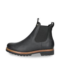 Panama Jack Herren Chelsea Boots Burton Igloo, Männer Stiefeletten,Lammfell,Ohne Verschluss,halbstiefel,Kurzstiefel,Schwarz,45 EU / 11 UK von Panama Jack