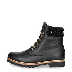 Panama Jack Herren Schnürstiefel Panama, Männer Stiefel,Lammfell,Schnürsenkel,schnürboots,schnürung,Boots,Winterstiefel,Schwarz,44 EU / 10 UK von Panama Jack