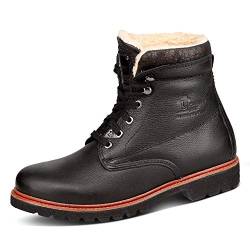 Panama Jack Panama 03 Aviator Herren Warm gefüttert Classics Kurzschaft Stiefel & Stiefeletten, Schwarz (Black), 40 EU von Panama Jack