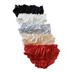 Panasilk 5 x Damen-Bikini-Slips aus reiner Seide, mehrfarbig, 38 von Panasilk