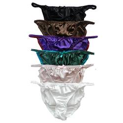 Panasilk Damen-Bikini aus 100 % Seide, 6 Paar in einem Sparpack Gr. L, mehrfarbig von Panasilk