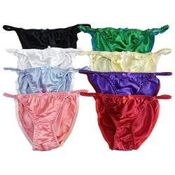 Panasilk Damen-Bikini aus Seide, 8 Paar Gr. 38, mehrfarbig von Panasilk
