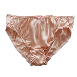 Panasilk Damen Slip aus reiner Maulbeerseide, weich, Größe S, M, L, XL, rose, 46 von Panasilk