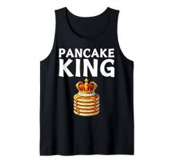Lustiger Pfannkuchen-König Tank Top von Pancake shirt funny pancake king shirt