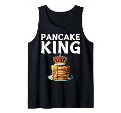 Lustiger Pfannkuchen-König Tank Top von Pancake shirt funny pancake king shirt