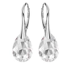 Ohrringe Silber 925 Hängend - Ohrringe Hängend mit Kristallen - Wählen Sie Schmuck für Sie - Wetten Sie Auf Silber Ohrringe Damen in Form eines Tropfes (Crystal) von Panda-Jewellery