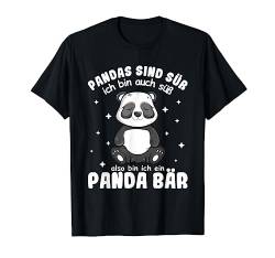 Panda Junge Mädchen Kinder Pandabär Pyjama Nachthemd Schlaf T-Shirt von Pandabär Deko Kostüm Schalfshirt by Ludana