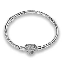 Pandach Armband Damen 925 Sterling Silber, Armbänder Moments Schlangen-Gliederarmband Armkette Valentinstag Muttertag Geburtstags Weihnachten Geschenk für Frauen Freundin Mama von Pandach