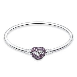 Pandach Armband Damen 925 Sterling Silber, Armbänder Moments Schlangen-Gliederarmband Armkette Valentinstag Muttertag Geburtstags Weihnachten Geschenk für Frauen Freundin Mama von Pandach