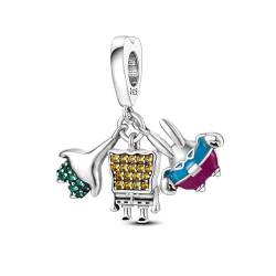 Pandach Damen Charm Anhänger für Armband 925 Sterling Silber Charms Beads passend für Armband und Halskette, Kompatibel mit Europäischen Armbänder für Frauen Mädchen von Pandach