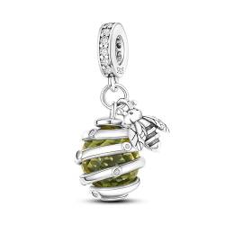 Pandach Damen Charm Anhänger für Armband 925 Sterling Silber Charms Beads passend für Armband und Halskette, Kompatibel mit Europäischen Armbänder für Frauen Mädchen von Pandach