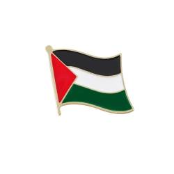 Palästina Flagge Brosche Palästina Flagge Pins Bulk Abzeichen Palästina Flagge Anstecknadeln für Hut Kleidung Rucksack Emaille Abzeichen, 2.3*2.2cm, Metall, Metall von Pandiui23