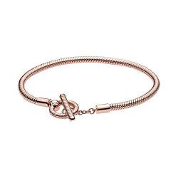 PANDORA Armband Moments "T-Bar-Verschluss" rosévergoldet 589087C00 von Pandora