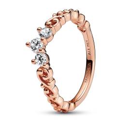 Pandora 182232C01 Damen-Ring Edle Tiara mit Wirbel Roségoldfarben von Pandora