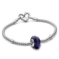 Pandora 68137 Damen-Armband Starter-Set Facettiertes Blaues Muranoglas von Pandora