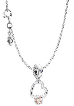 Pandora 75252 Halskette 925 Silber mit Charm Herzen Highlights von Pandora