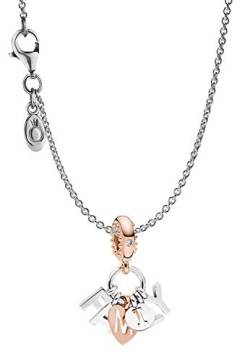 Pandora Damen-Kette Perfect Family eleganter Halsschmuck, wunderschönes Geschenk-Set für modische Frauen, 39489 von Pandora