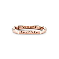 Pandora Stacking-Ring mit Logo Sterling-Silber in roségold Größe 54 von Pandora