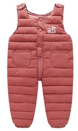 Baby Winter Warm Pants Fleeced Gefüttert Gepolstert Puffer Schneeanzug Klassisch Winddicht Wasserdicht Snowboard Overalls Kleinkind Isoliert Jumpsuit Rouge 12-24 Monate von Panegy