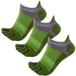 Panegy 3 Paar Männer Zehensocken Baumwolle Fünf Finger Socken Sport Laufende Socken Sneaker Socken von Panegy
