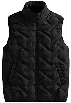 Panegy Herren Ärmellose Weste für Herbst und Winter, Steppweste für Outdoor Camping, Winddicht Schwarz Etikett Größe 6XL/ EU XL von Panegy