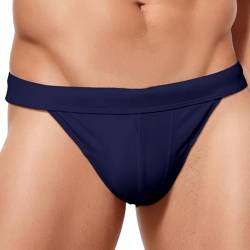 Panegy Herren Bademode Sommer Schwimm Badeslip Sexy Wassersport Schnelltrockend Badehose Hersteller XL/EU-Größe L-Navy von Panegy