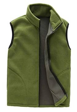 Panegy Herren Fleece Weste Outdoor Sport Bodywarmer Gilet mit Stehkragen Tasche von Panegy