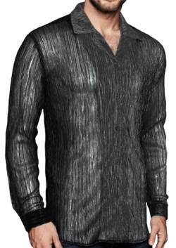 Panegy Herren Netz Unterhemd Durchsichtige Oberteil Luftig Netzshirt Mesh Reizwäsche Shirts Größe L-Schwarz 9 von Panegy