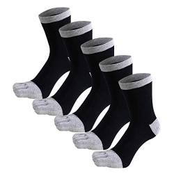 Panegy Sport Laufende Zehensocken Männer 5 Paar Sneaker Socken Baumwolle Warm Sportsocken von Panegy