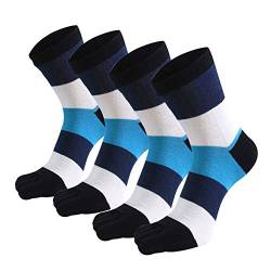 Panegy Zehensocken Männer Baumwolle Fünf Finger Socken 4 Paar Sport laufende Sneaker Socken mit Zehen von Panegy