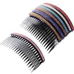 7 Stück Haarkamm 20 Zähne Strass Kamm Pin Clip Hake Braut Haarkämme Zubehör für Frauen Mädchen, Sortierte Farben von Pangda
