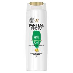 Pantene Pro-V Glatt & Seidig 3-In-1 Shampoo + Pflegespülung + Intensivpflege, Pro-V Formel + Antioxidantien, Für widerspenstiges Haar, 250ML von Pantene