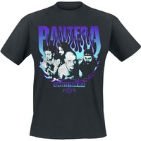Pantera T-Shirt - Cowboys From Hell Flames - S bis 3XL - für Männer - Größe 3XL - schwarz  - Lizenziertes Merchandise! von Pantera