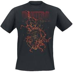 Pantera Whiskey Snake Männer T-Shirt schwarz M 100% Baumwolle Band-Merch, Bands von Pantera