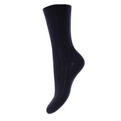 Pantherella Rachel Ribbed Leisure Weight Damen Socken aus Wolle, navy, Einheitsgröße von Pantherella