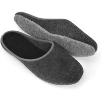 Pantoffelmann Filzpantoffeln Herren Damen Hausschuh leichte Filz Winter Filzlatschen Pantoffel (1 Paar) für Laminat- und Parkettfußböden von Pantoffelmann