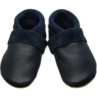 Pantolinos Krabbelschuhe Pantolinos Basic Hausschuhe Ökoleder Blau Krabbelschuh von Pantolinos