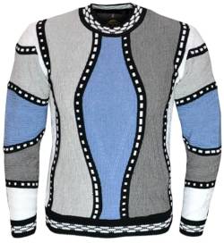 Paolo Deluxe® Original Sweater Modell: Loui 2.0" in Blau (as3, Alpha, l, Regular, Regular, L) von Paolo Deluxe