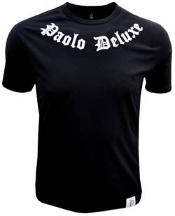 Paolo Deluxe® T-Shirt Black/White mit Logo am Arm (3XL) von Paolo Deluxe
