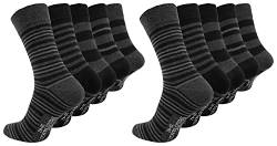 Paolo Renzo Business-Socken gemustert 10 Paar Casual Socken Anzugssocken mit Hohem Baumwollanteil Größe 43/46 Grautöne von Paolo Renzo